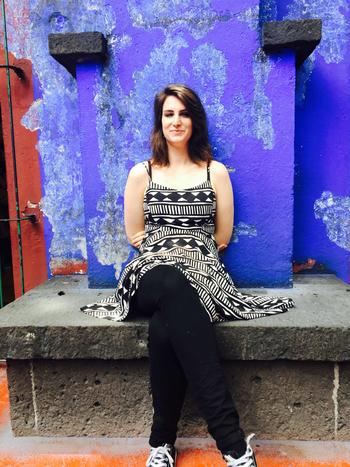 Lauren Smiley at Frida Kahlos Casa Azul in Mexico City